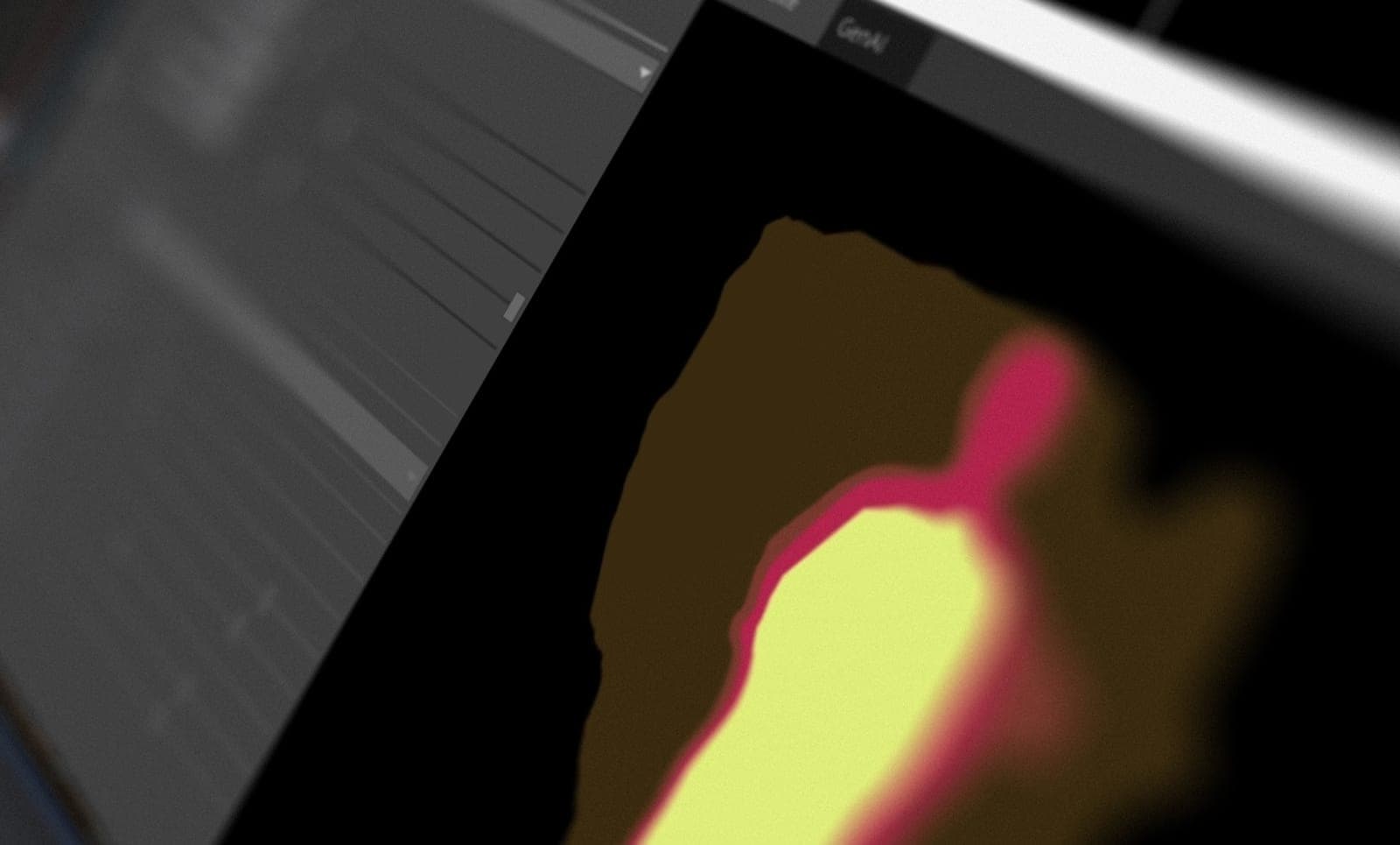 Depth image of a participant inside the pipeline
