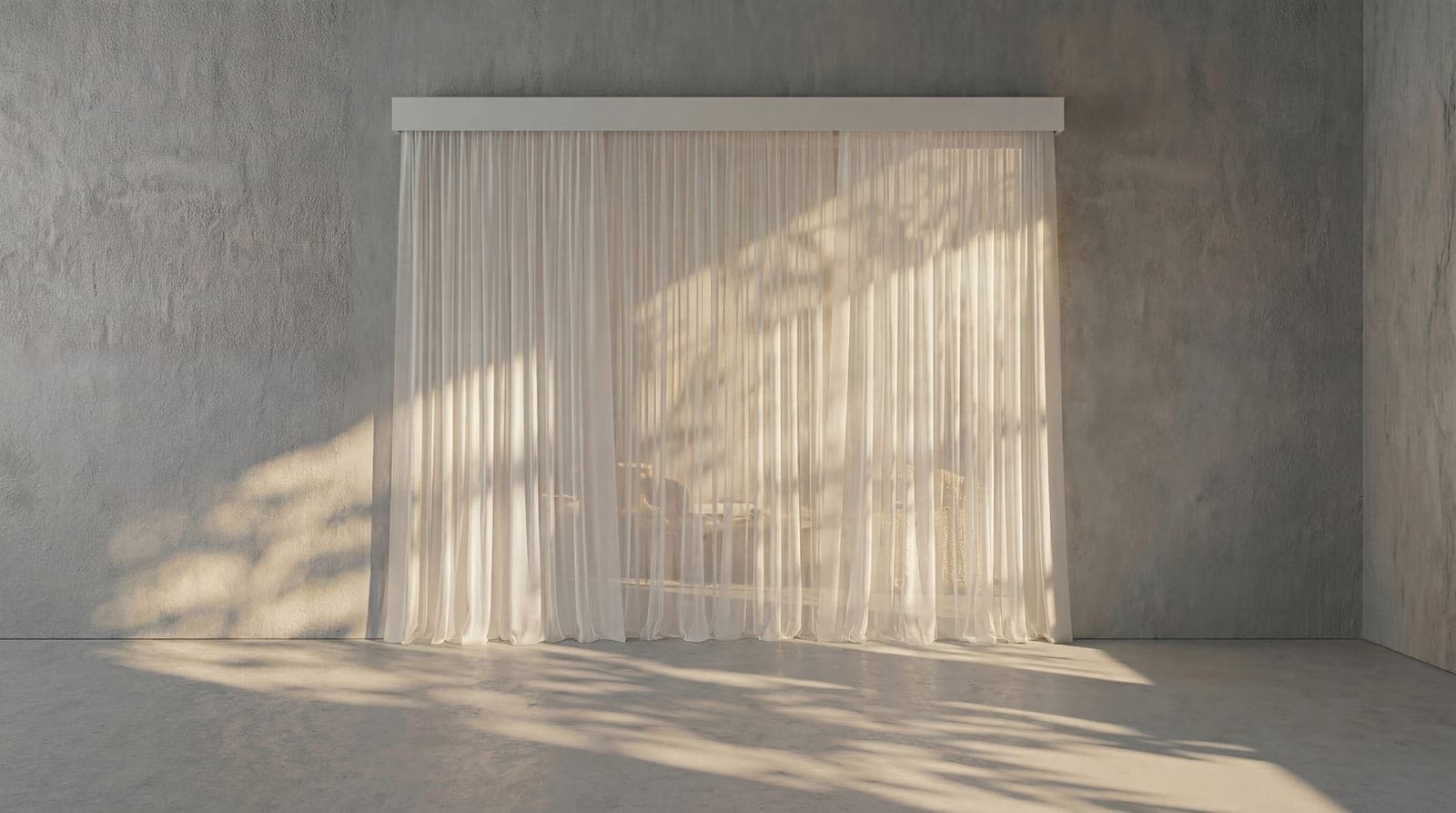 Sheer curtain wall in daylight